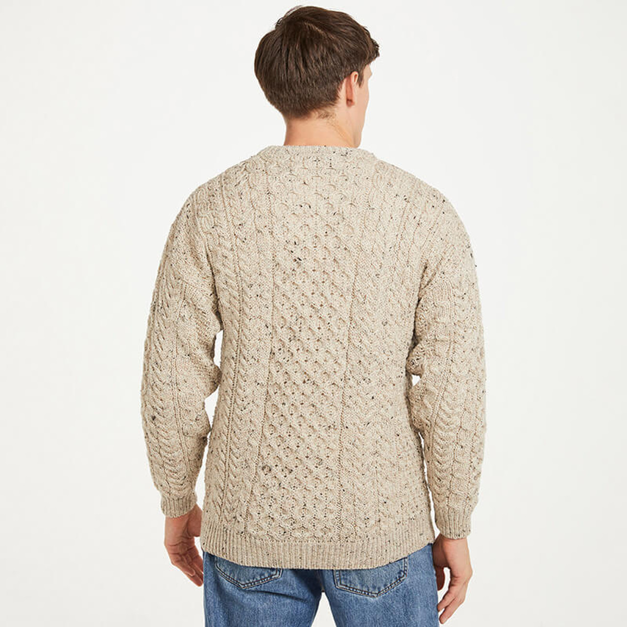 Men's Irish Aran Sweater | Aran Woolen Mills | ShamrockGift.com