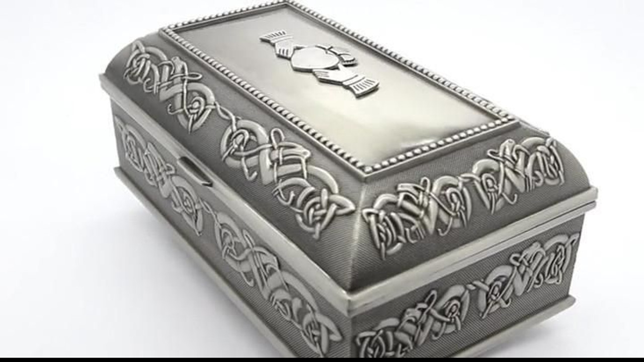 Irish Jewelry Box | Mullingar Pewter | ShamrockGift.com