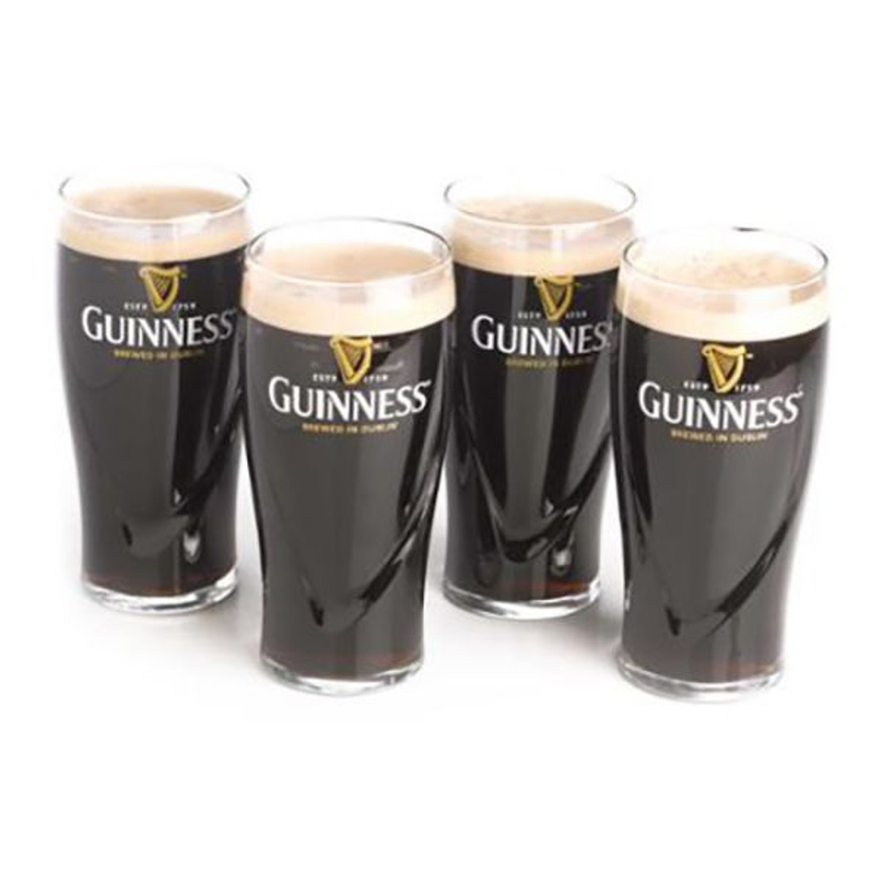 Guinness Notre Dame Pint Glass 4 Pack