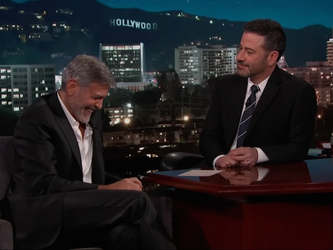 George Clooney Just Took His First Trip to Ireland and Stopped by Jimmy Kimmel to Share (Video)