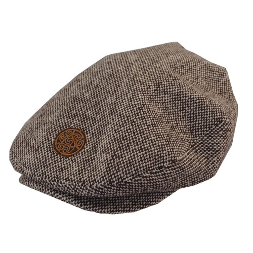 Patrick Francis Men's Irish Brown Tweed Flat Cap PF9013 ShamrockGift.com