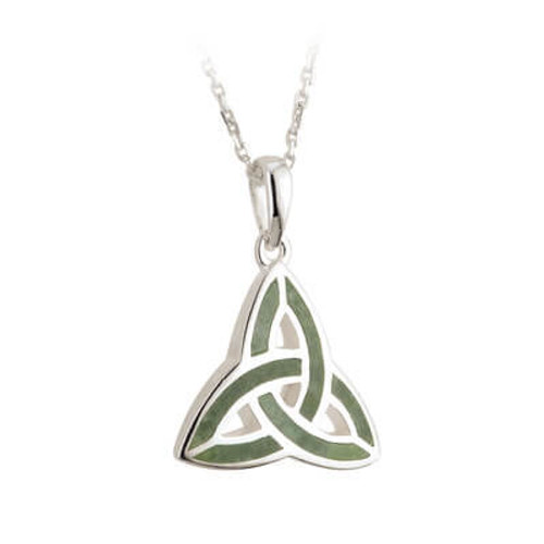 Solvar Sterling Silver Marble Trinity Pendant S44701 Shamrockgift.com