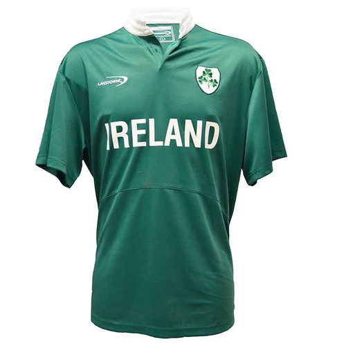 Green Ireland Shamrock Performance Short Sleeve Rugby Shirt R3097 Shamrockgift.com