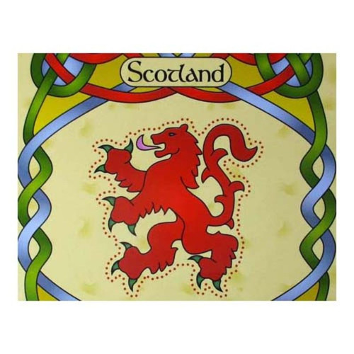 CL-102-63(Set of 4) Clara Celtic Rampant Lion Coasters Set of 4 ShamrockGift.com