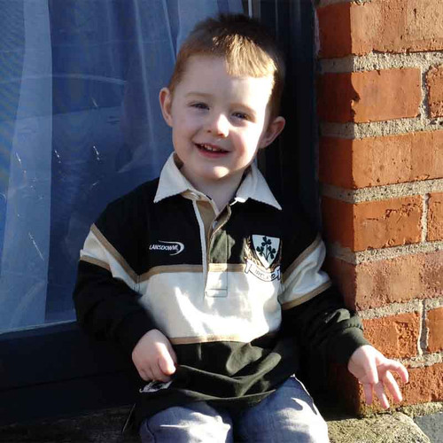 R7143 Ireland Long Sleeve Kids Shamrock Rugby Top shamrockgift.com