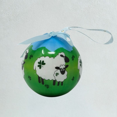 G081G-1-Shamrock Sheep Bauble in Gift ShamrockGift.com