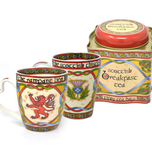 Royal Tara 2 Scottish Cups Tea Set CL-TeaSet15 ShamrockGIft.com