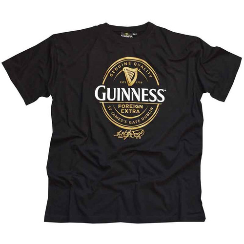 Guinness English Label Tee Shirt HH1028 ShamrockGift