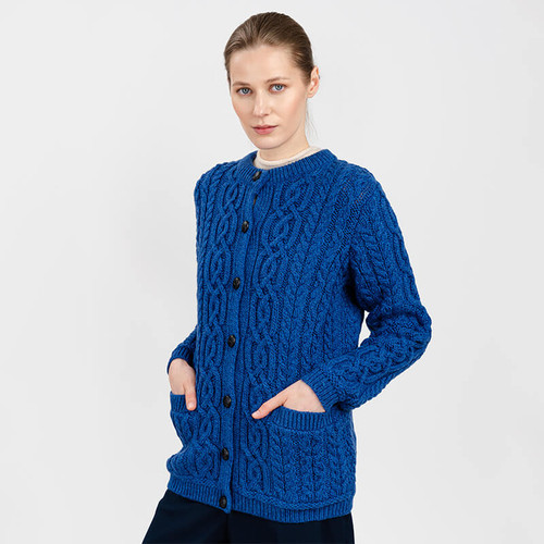 ML115-106 Ladies Traditional Aran Lumber Jacket Shamrockgift.com