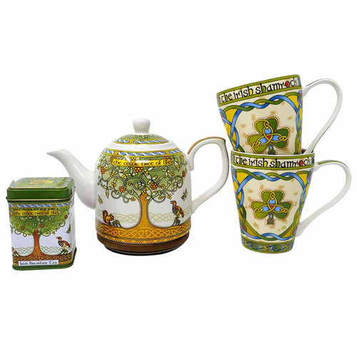 Royal Tara Tree of Life Tea Set CL-TeaSet11 ShamrockGift.com