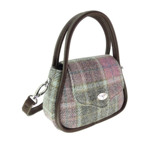 GA-LB1240-COL134 Glen Appin Harris Tweed Mini Handbag ShamrockGift.com