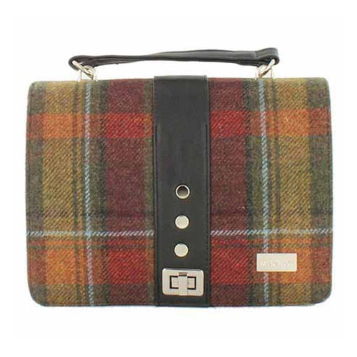Mucros Weavers Irish Tweed Autumn Plaid Shoulder Purse MWFB321 Shamrockgift.com