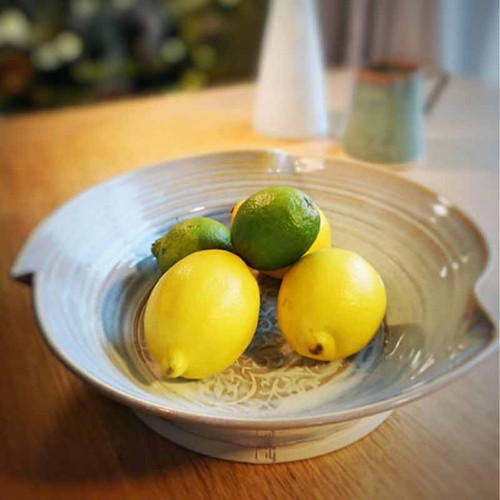 Castle Arch Pottery Hand Thrown Pottery Celtic Fruit Bowl CAP-0003L ShamrockGift.com