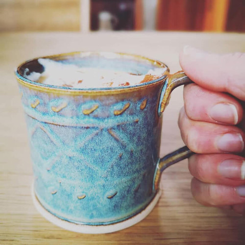 Castle Arch Pottery Handmade Irish Pottery Aran Mug CAP-0011 ShamrockGift.com