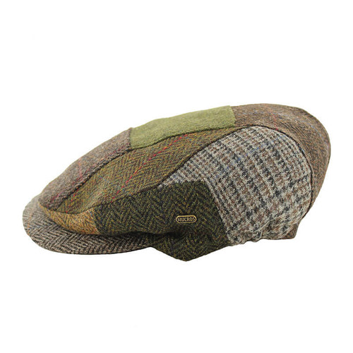 MWKPB Irish Patchwork Knit Flat Cap ShamrockGift.com