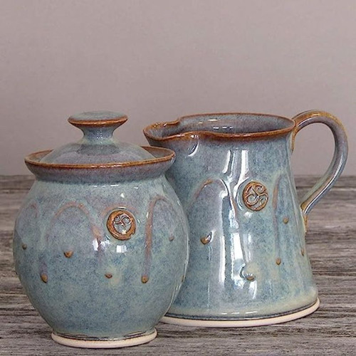 CAP-0045-Irish Pottery Sugar Bowl ShamrockGift.com