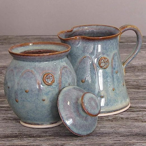 CAP-0045-Irish Pottery Sugar Bowl ShamrockGift.com
