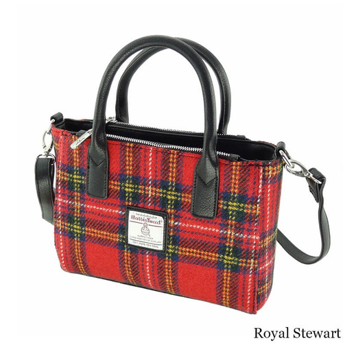 GA-LB1228-COL024-ROYAL STEWART Harris Tweed Tartan Brora Bag ShamrockGift.com