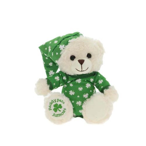 PP-2010 Irish Soft Toy White Teddy Bear Model Shamrockgift.com