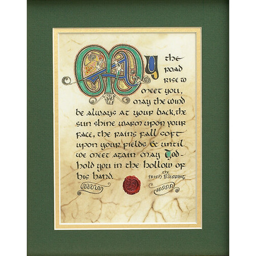 CC-4101GGR Irish Blessing Wall Art Print Unframed Shamrockgift.com