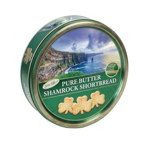AIS-128804 Traditional Irish Shortbread Shamrock Biscuits ShamrockGift.com