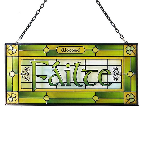 CL-0083-406 Irish Failte Suncatcher ShamrockGift.com
