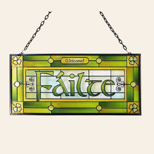 CL-0083-406 Irish Failte Suncatcher ShamrockGift.com