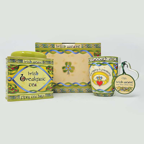 Claddagh Ring Mug and Tea Set CL-TeaSet43 Shamrockgift.com