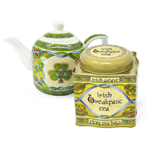 Irish Shamrock Tea Set with Teapot CL-TeaSet51  Shamrockgift.com