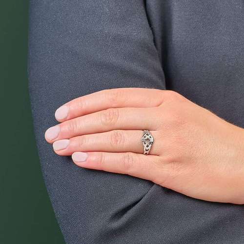 Celtic Knot Silver Ring S2428 Lifestyle Shamrockgift.com