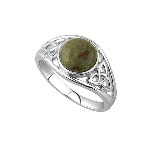 S2832 Connemara Marble Celtic Knot Ring ShamrockGift.com S2832 Connemara Marble Celtic Knot Ring ShamrockGift.com
