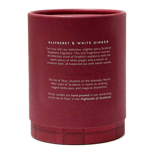 Raspberry and White Ginger Natural Wax Candle SC-C-RW ShamrockGift.com