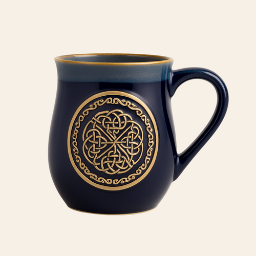 Celtic Knot Stoneware Mug  GA-PT1008 main ShamrockGift.com