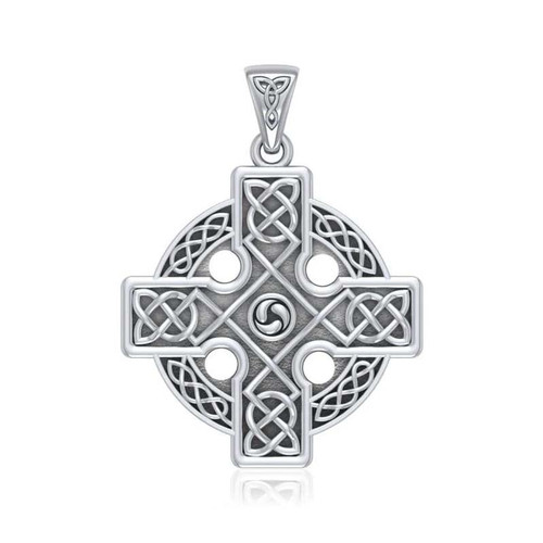 Silver Celtic Cross Pendant GS-TPDG904771-set ShamrockGift.com