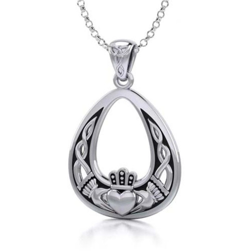 Claddagh Celtic Drop Pendant GS-TPGD130345-set  ShamrockGift.com