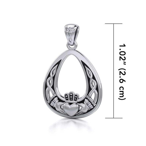 Claddagh Celtic Drop Pendant GS-TPGD130345-set  ShamrockGift.com