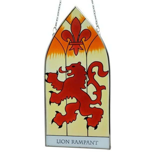 Scotland Gothic Stained Glass Panels Set CL-SG(Setof2)4 Shamrockgift.com