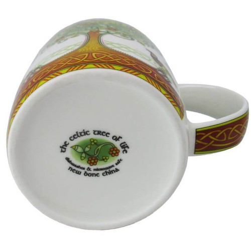 Celtic Tree of Life Bone China Mug buttom ShamrockGift.com