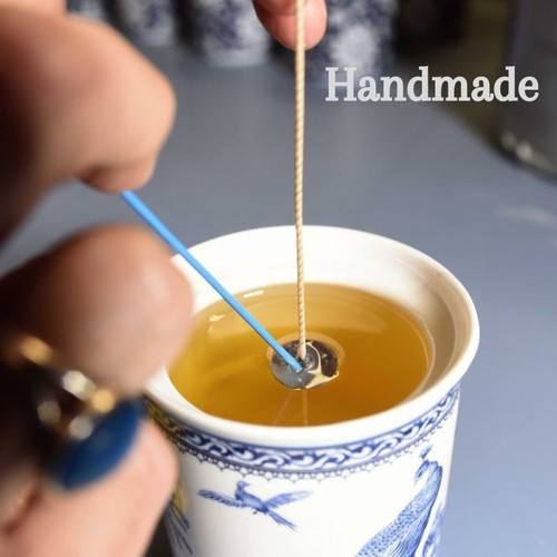 Lavender & Garden Angelica Celtic Peacock Natural Candle Handmade Shamrock