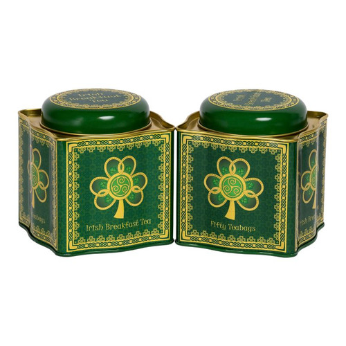 Irish Breakfast Tea Vintage Shamrock Tin