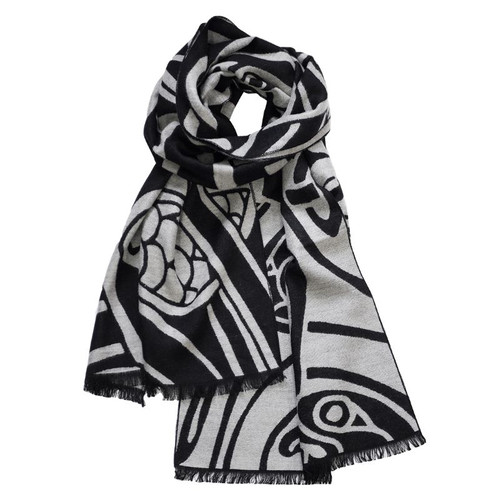 Celtic Book of Kells Black Wrap Scarf  ShamrockGift.com