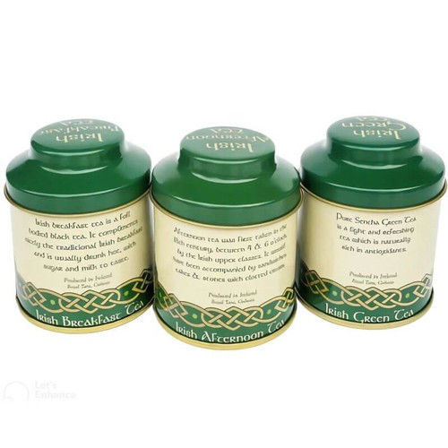 CL-100-11 Set of 3 Irish Tea Cadies Present ShamrockGift.Com