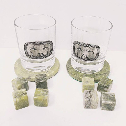 HI-Set-33 Connemara Marble Whiskey Gift Set Gift ShamrockGift.Com