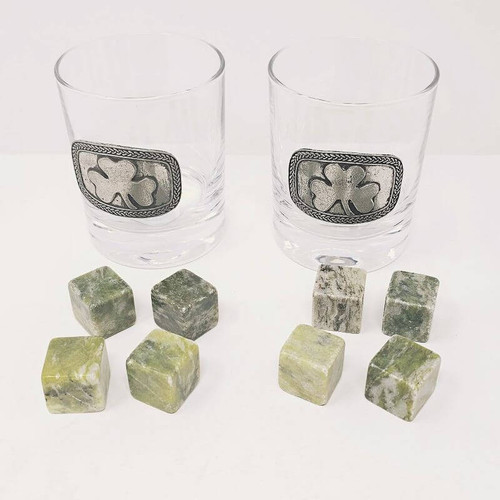 HI-Set-31 Whiskey Stones & Glasses Gift Set ShamrockGift.Com