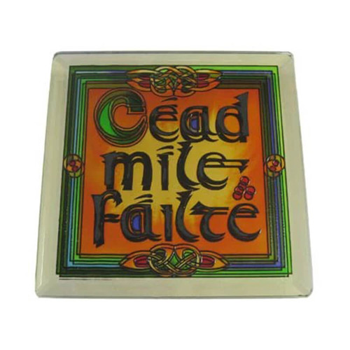 CL-007 Irish Stained Glass Coasters ShamrockGift.com