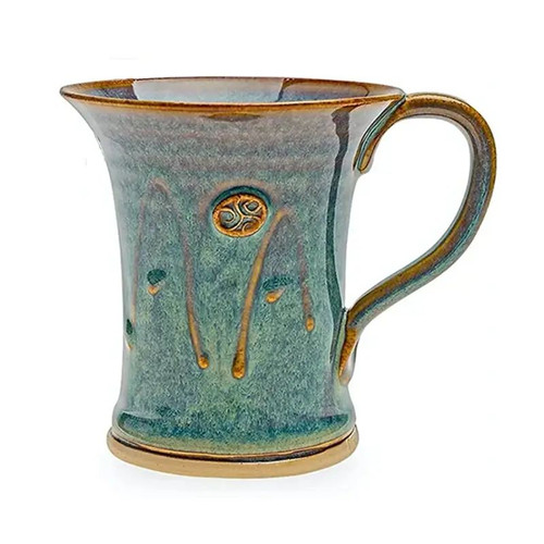 CAP-0400-Hand Thrown Herritage Irish Flared Mug ShamrockGift.com