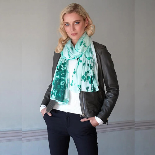 PF1036-OS Shamrock Spring Ladies Scarf ShamrockGift.com
