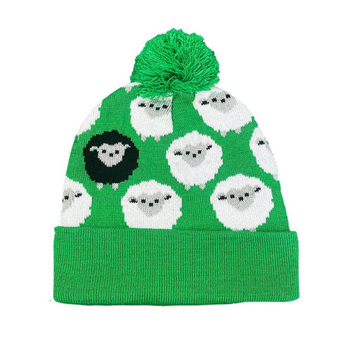 T7653-OS Kids Irish Knit Sheep Hat ShamrockGift.com