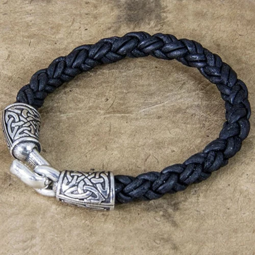 OD-BRA20 Celtic Leather Bracelet ShamrockGift.com