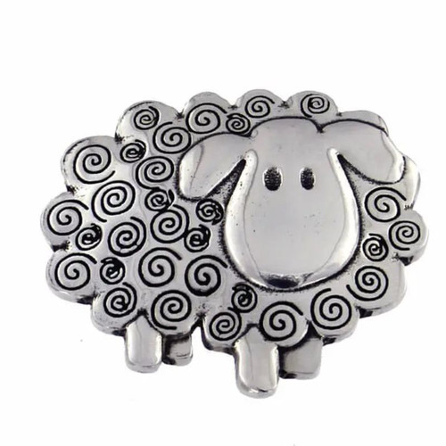 STJ-PB189 Irish Swirly Sheep Brooch ShamrockGift.com
